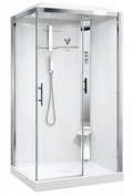 vanrosstucwerken Glass Shower Enclosure with Shower System