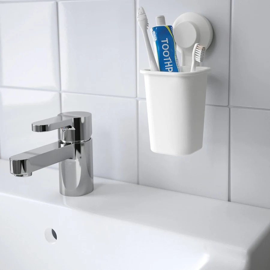 vanrosstucwerken Wall-Mounted Toothbrush Holder Cup