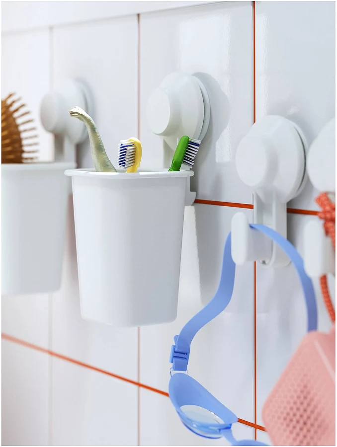vanrosstucwerken Wall-Mounted Toothbrush Holder Cup